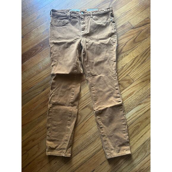 Pilcro and the Letterpress High Rise Skinny Brown Corduroy Pants - Picture 1 of 9